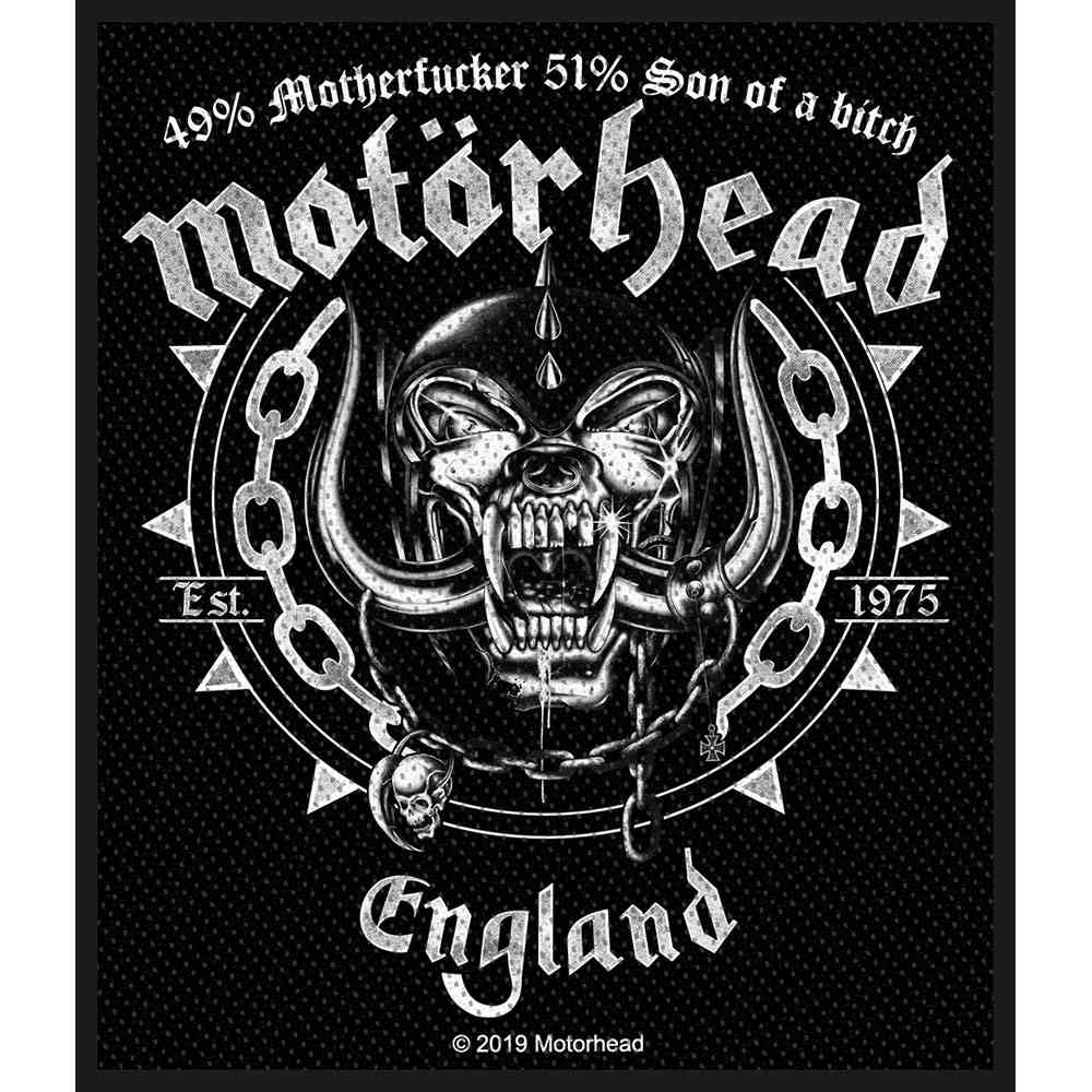 Motorhead - Ball & Chain Patch - Zwart